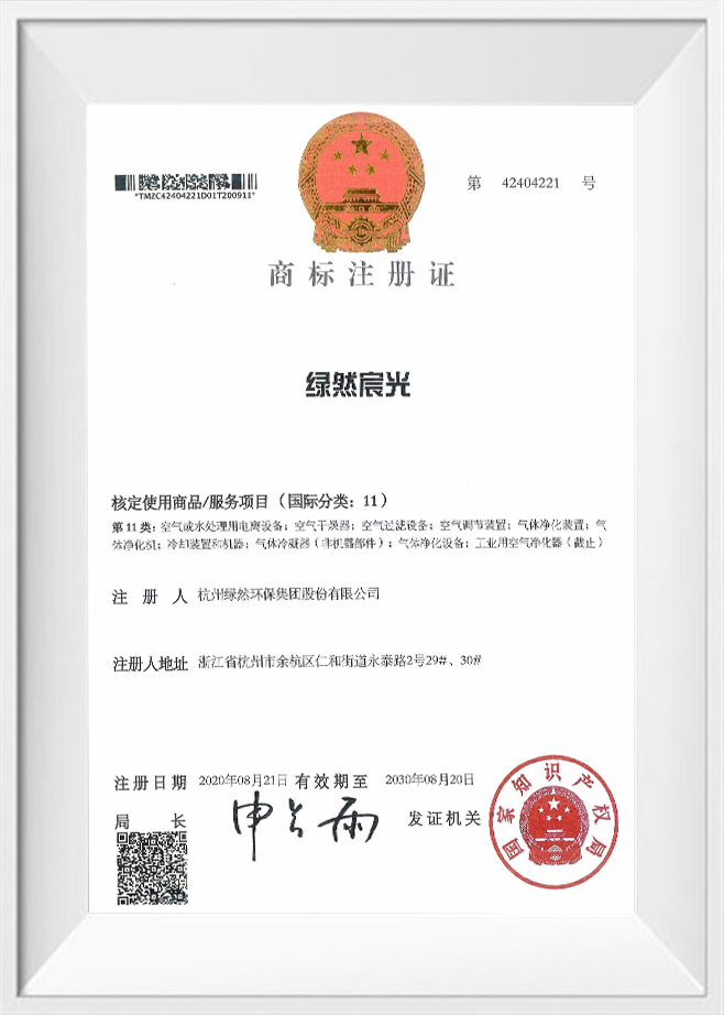 ট্রেডমার্ক নিবন্ধন শংসাপত্র