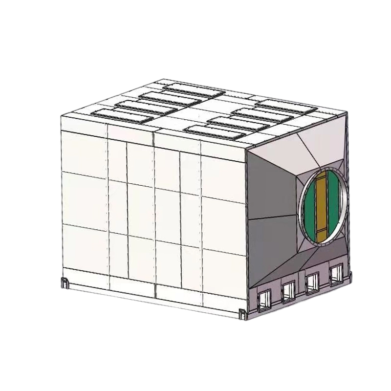 শীর্ষ লোডিং এবং সাইড আনলোডিং কাঠামো 304 স্টেইনলেস স্টীল সক্রিয় কার্বন শোষণ বাক্স